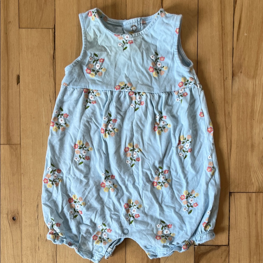 Carter's Blue Floral Romper